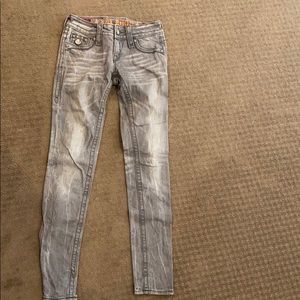 Rock revival Celine skinny grey 25 veuc